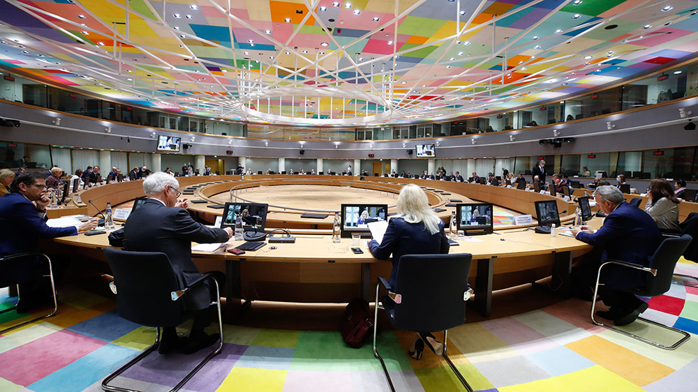 Budjettineuvoston kokous Brysselissä.