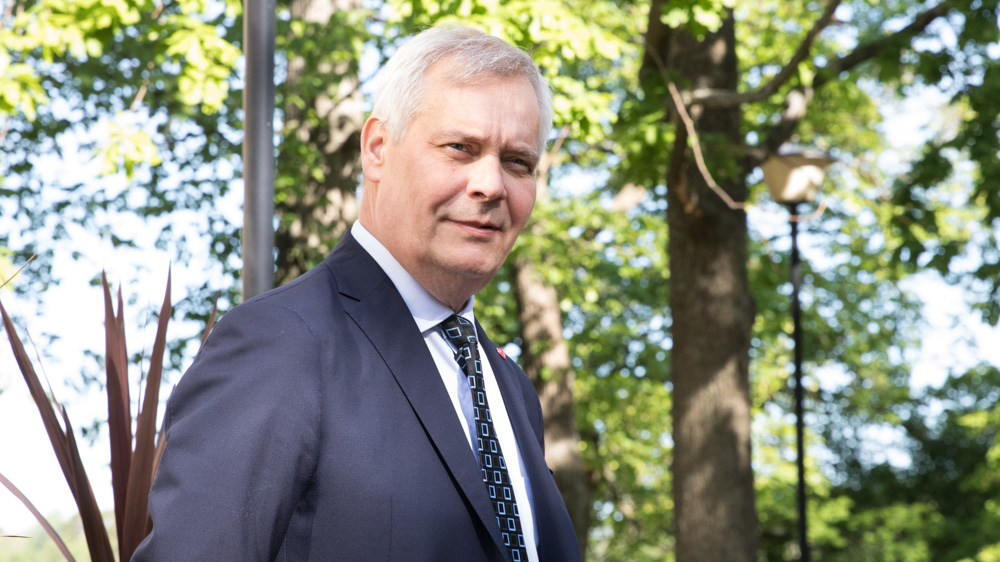 statsminister Antti Rinne