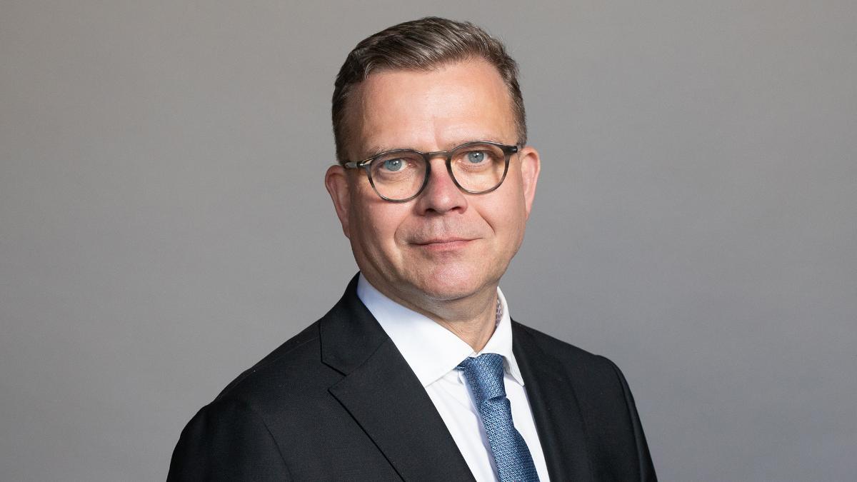 In the picture, Finnish Prime Minister Petteri Orpo