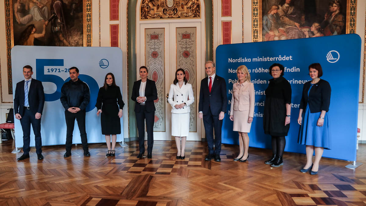 Group photo from the meeting of the Nordic Prime Ministers and the Heads of Government of the autonomous regions